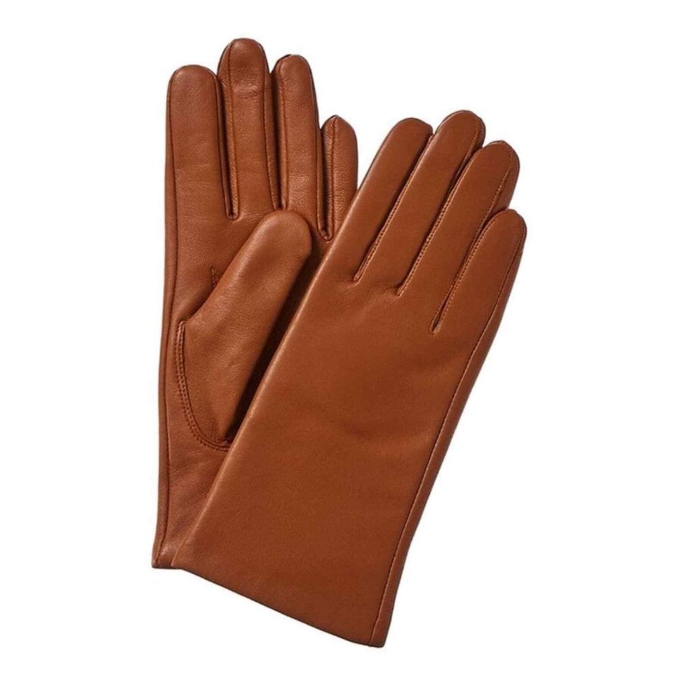 PHENIX Cashmere Lined Camel Leather Gloves